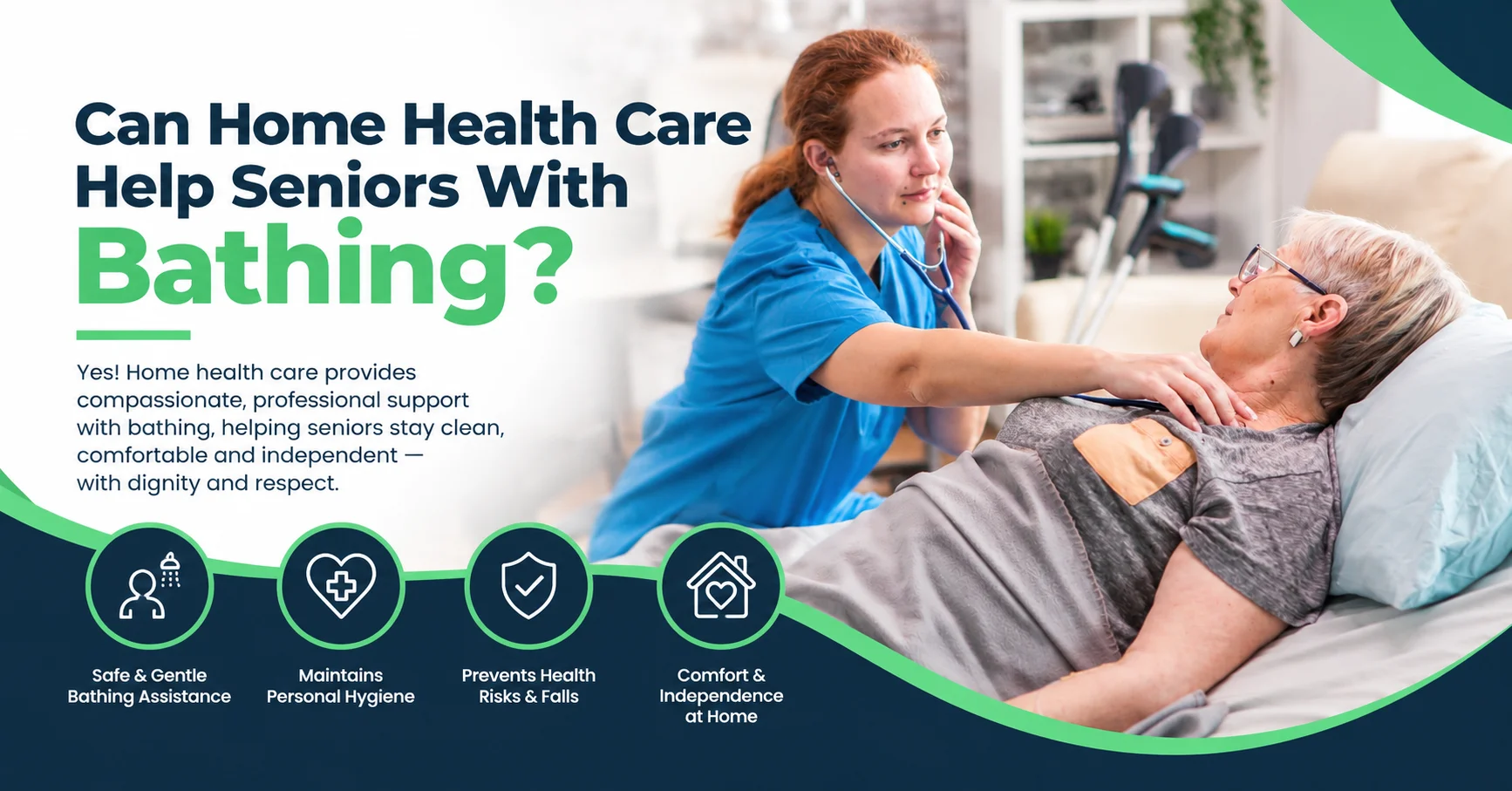 can home health care help seniors with bathing
