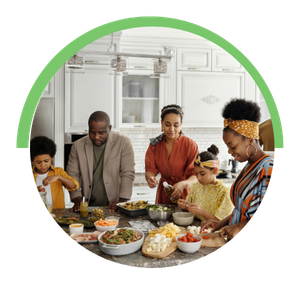 kitchen cleanup after meal preparation